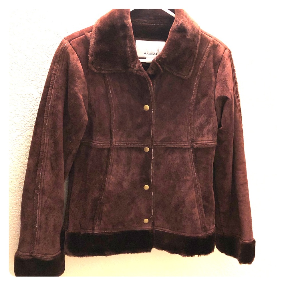 Burgundy Leather Coat